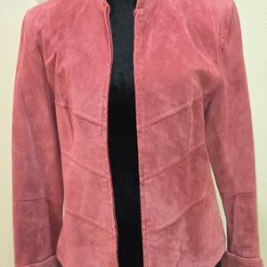 Terry Lewis Classic Luxuries Pink Suede Blazer